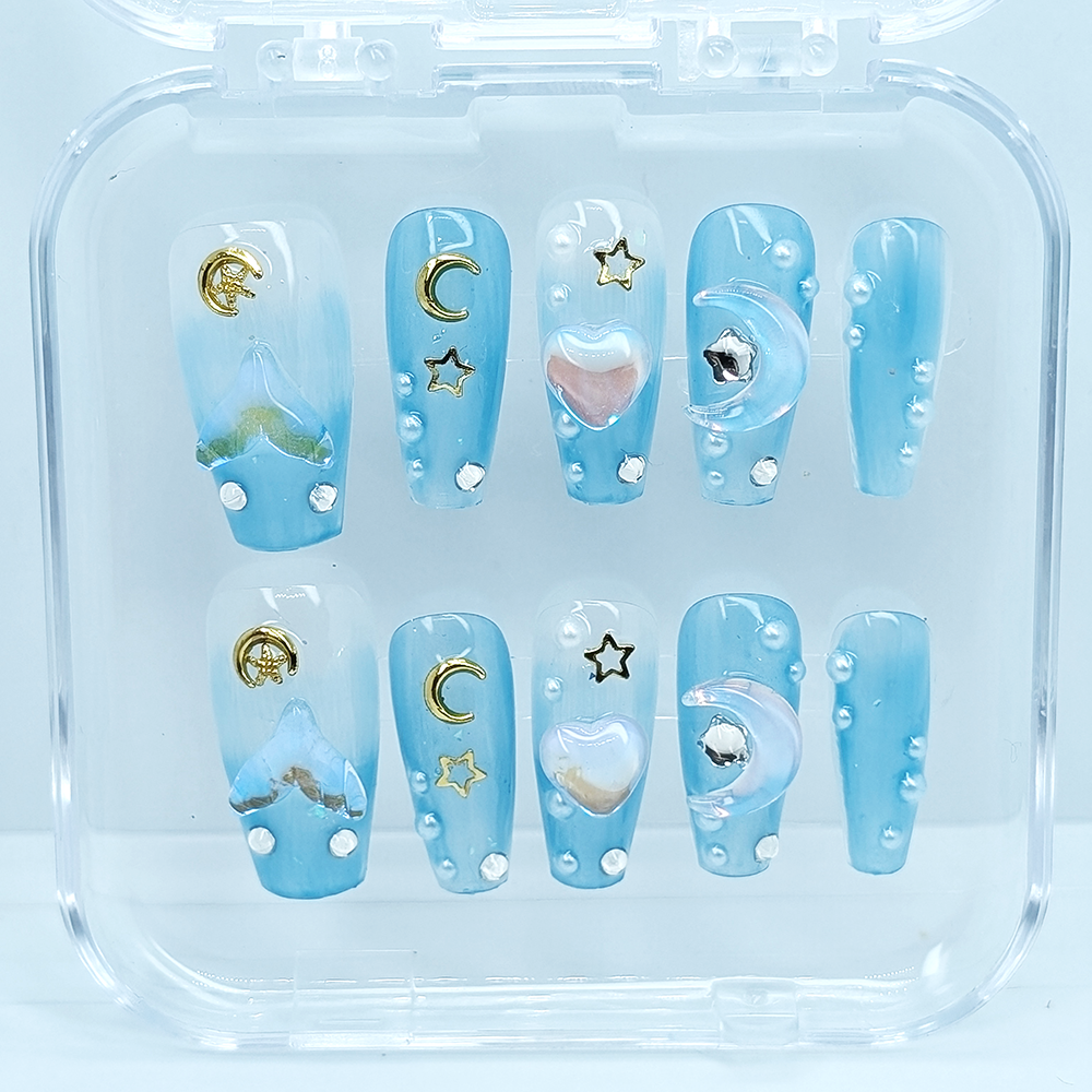 Ocean Press On Nails