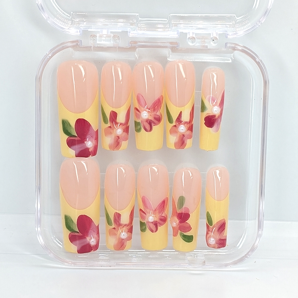 Flower Press On Nails